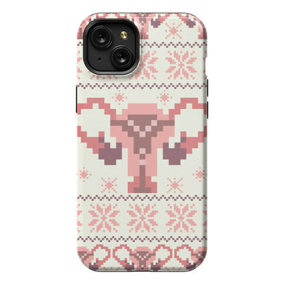 Uterus Sweater Pattern Phone Case