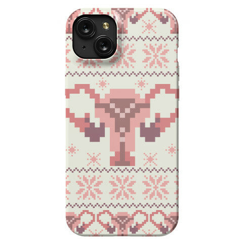 Uterus Sweater Pattern Phone Case
