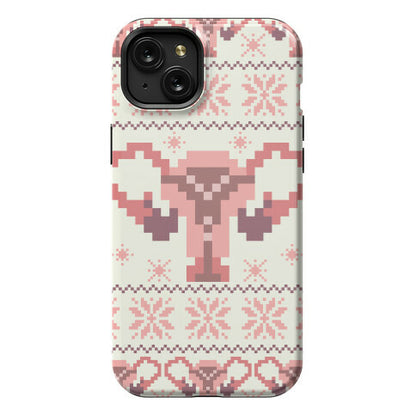 Uterus Sweater Pattern Phone Case