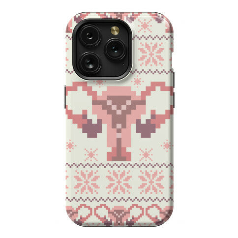 Uterus Sweater Pattern Phone Case