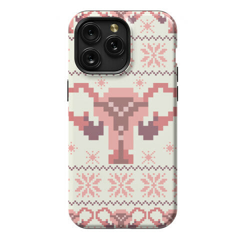 Uterus Sweater Pattern Phone Case