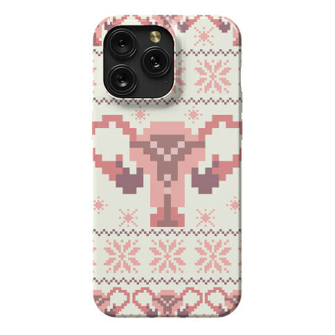 Uterus Sweater Pattern Phone Case