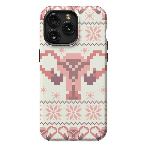 Uterus Sweater Pattern Phone Case