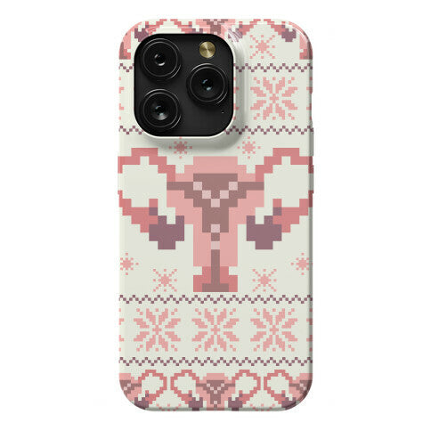 Uterus Sweater Pattern Phone Case