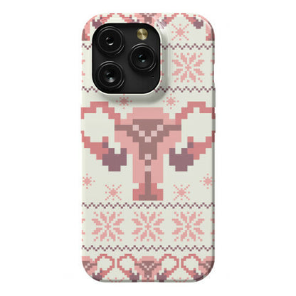 Uterus Sweater Pattern Phone Case