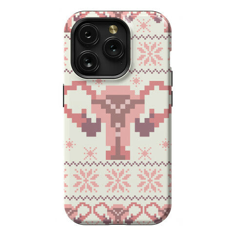Uterus Sweater Pattern Phone Case
