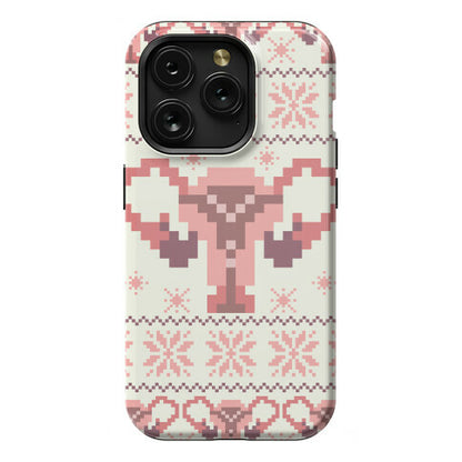 Uterus Sweater Pattern Phone Case