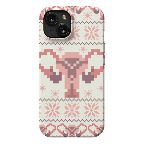 Uterus Sweater Pattern Phone Case