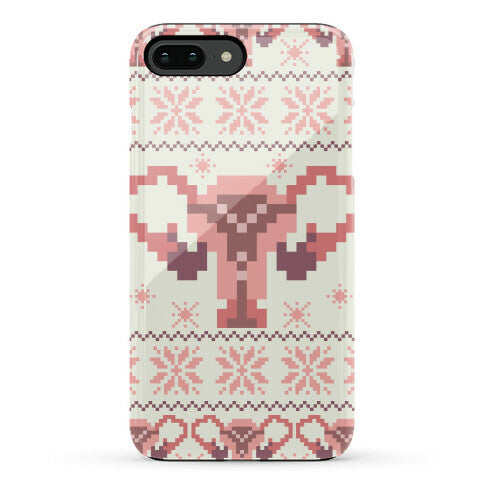 Uterus Sweater Pattern Phone Case