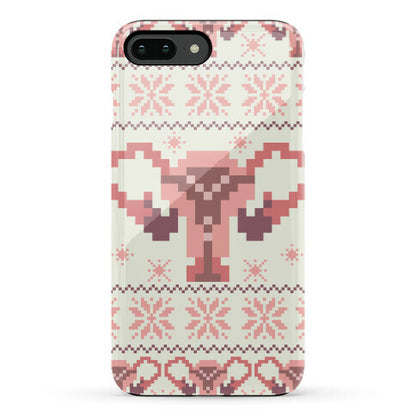 Uterus Sweater Pattern Phone Case