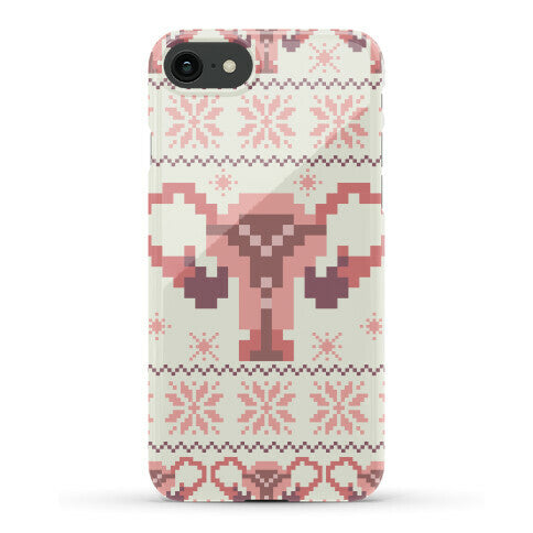 Uterus Sweater Pattern Phone Case