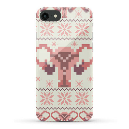 Uterus Sweater Pattern Phone Case