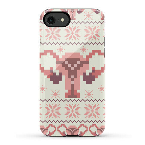 Uterus Sweater Pattern Phone Case
