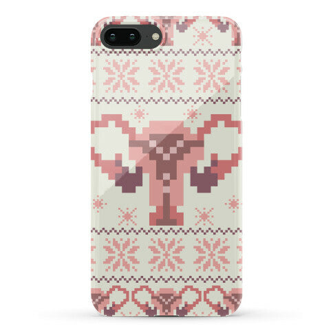 Uterus Sweater Pattern Phone Case