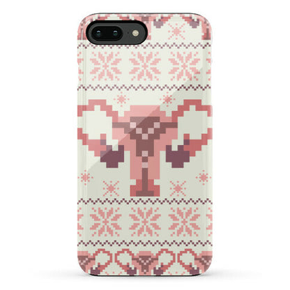 Uterus Sweater Pattern Phone Case