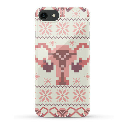 Uterus Sweater Pattern Phone Case