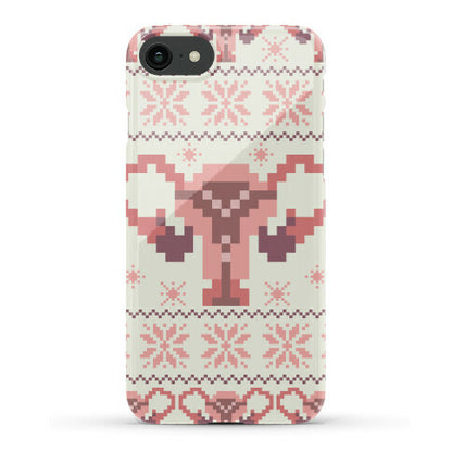 Uterus Sweater Pattern Phone Case