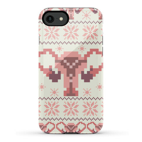 Uterus Sweater Pattern Phone Case