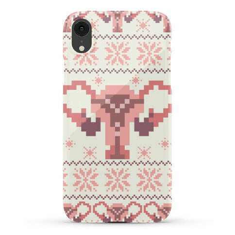 Uterus Sweater Pattern Phone Case