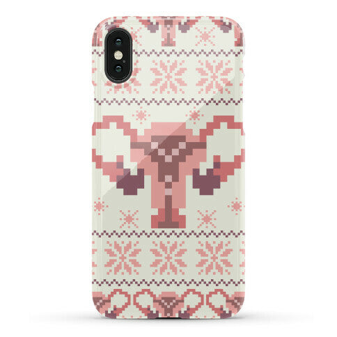Uterus Sweater Pattern Phone Case