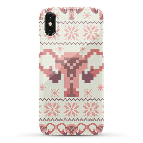 Uterus Sweater Pattern Phone Case