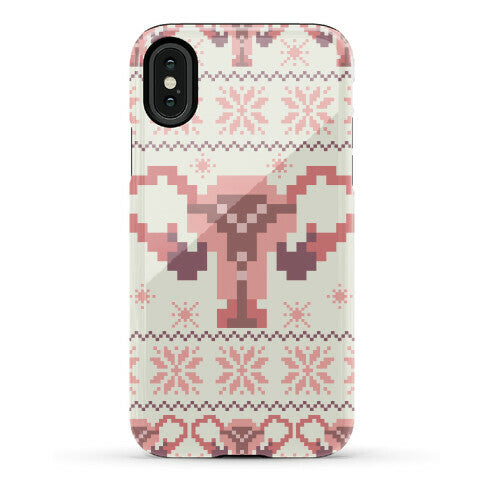 Uterus Sweater Pattern Phone Case