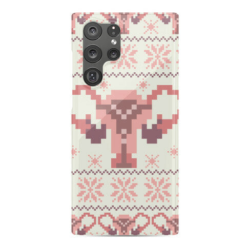 Uterus Sweater Pattern Phone Case