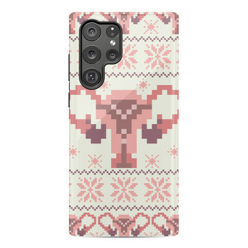 Uterus Sweater Pattern Phone Case