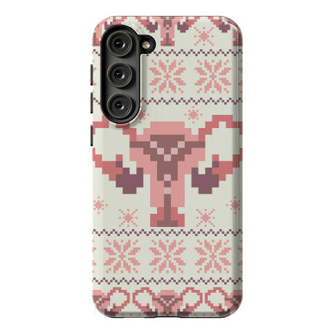 Uterus Sweater Pattern Phone Case