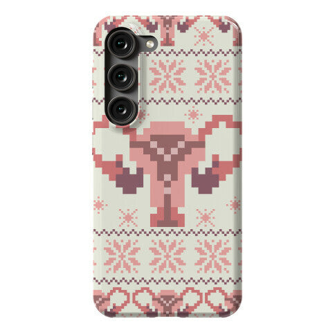 Uterus Sweater Pattern Phone Case