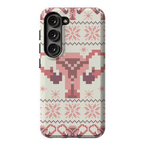 Uterus Sweater Pattern Phone Case