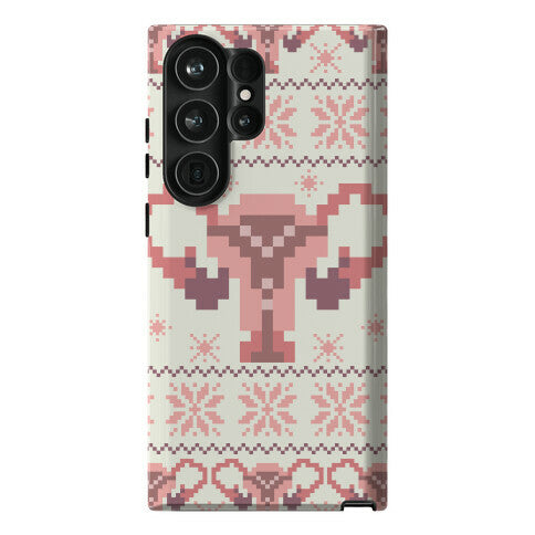 Uterus Sweater Pattern Phone Case