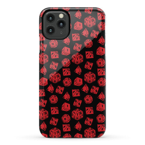 RPG Dice Pattern Phone Case