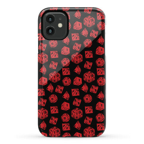 RPG Dice Pattern Phone Case