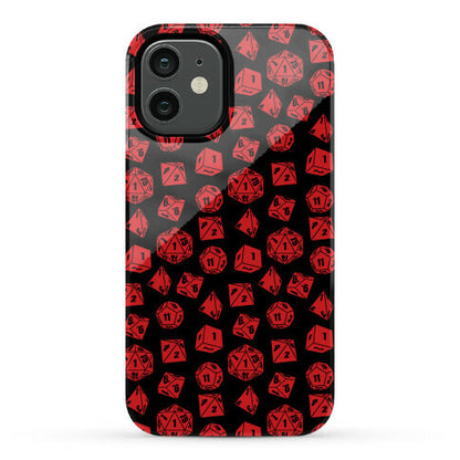 RPG Dice Pattern Phone Case