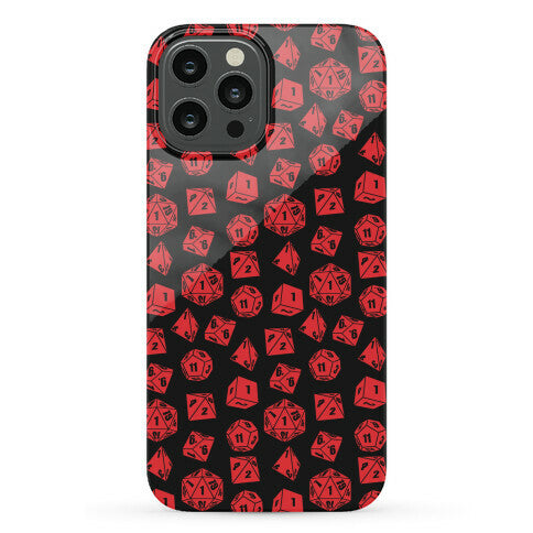 RPG Dice Pattern Phone Case