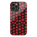 RPG Dice Pattern Phone Case