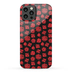 RPG Dice Pattern Phone Case
