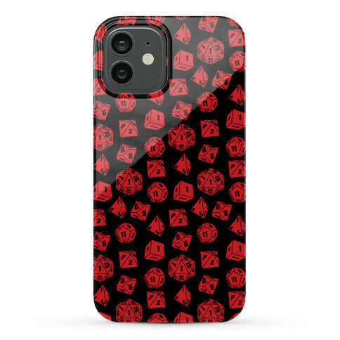 RPG Dice Pattern Phone Case