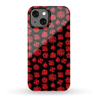 RPG Dice Pattern Phone Case