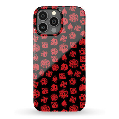 RPG Dice Pattern Phone Case