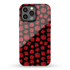 RPG Dice Pattern Phone Case