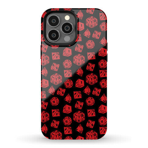 RPG Dice Pattern Phone Case