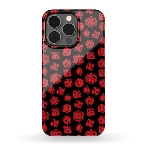 RPG Dice Pattern Phone Case