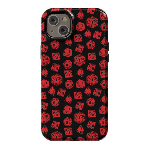 RPG Dice Pattern Phone Case