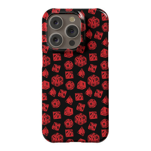 RPG Dice Pattern Phone Case