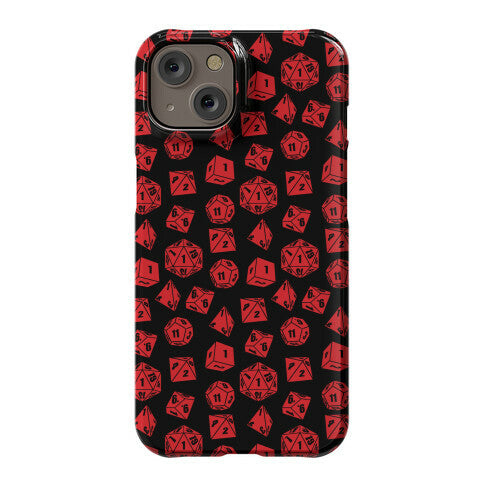 RPG Dice Pattern Phone Case