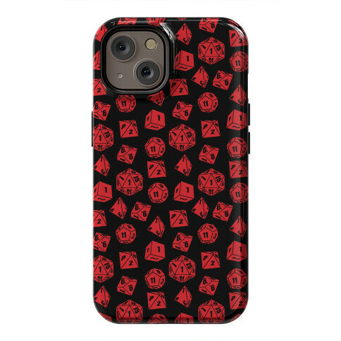 RPG Dice Pattern Phone Case