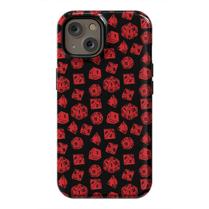 RPG Dice Pattern Phone Case