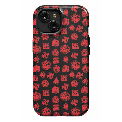 RPG Dice Pattern Phone Case